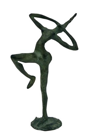 Anonimo Figura, 1990 scultura in bronzo, h. cm. 26,5 siglata e datata sul...