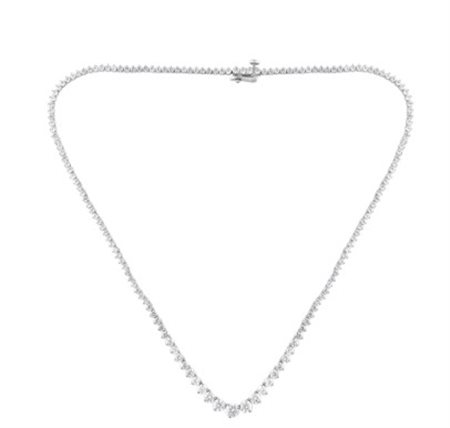 Girocollo Rivera in Oro Bianco 14K con Diamanti Lab Grown - 22 - Rivera Necklace