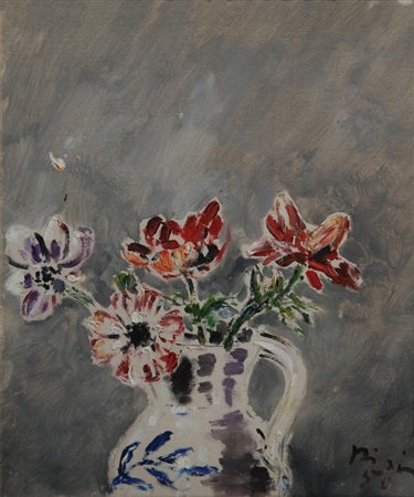 De Pisis Filippo Tibertelli (Ferrara 1896 Milano 1956) “Vaso di fiori” 1950...