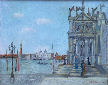 De Rocchi Francesco (Saronno 1902 Milano 1978) “Venezia dalla Chiesa della...