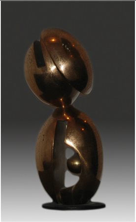 Primi Italo (1903 1983) “Senza Titolo” scultura in bronzo lucidato (h cm 24,5)