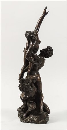 IL RATTO DELLE SABINE - THE RAPE OF THE SABINE WOMEN scultura in bronzo...