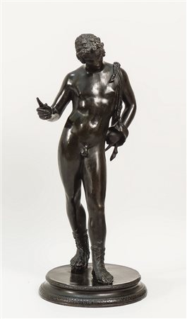 NUDO MASCHILE - NAKED YOUNG MAN scultura in bronzo - bronze sculpture h cm 59