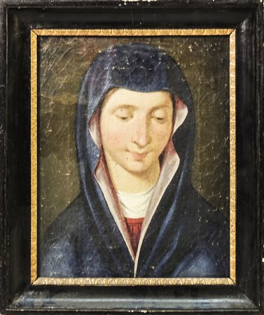 MADONNA XIX secolo - 19th Century olio su tela - oil on canvas, in cornice,...