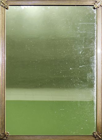 SPECCHIERA IN METALLO DORATO - GILDED METAL MIRROR cm 63x43