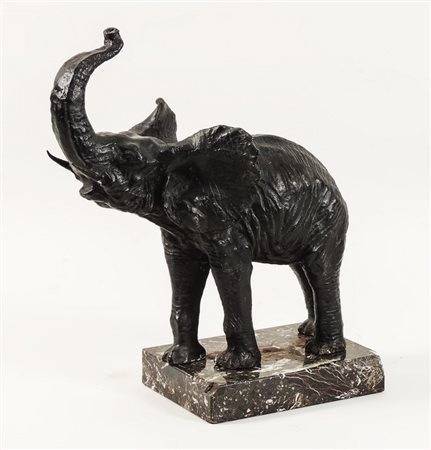 ELEFANTE - ELEPHANT scultura in bronzo patinato - patinated bronze sculpture...