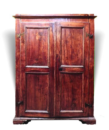 ARMADIO RUSTICO IN NOCE - WALNUT WARDROBE XIX secolo - 19th Century due ante...