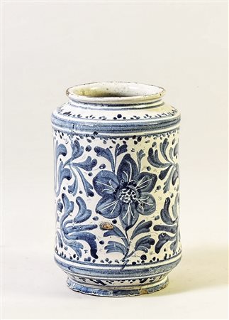 VASO IN MAIOLICA - MAJOLICA VASE XIX secolo - 19th Century dipinto in...