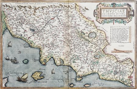 ABRAHAM ORTELIUS (1527-1598) Thusciae Descriptio Auctore Hieronimo Bellarmato...