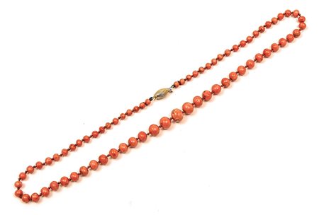 COLLANA IN CORALLO ROSA E ORO GIALLO - PINK CORAL AND GOLDEN NECKLACE Anni...