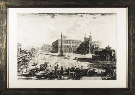 GIOVAN BATTISTA PIRANESI (1720-1778) Veduta della Piazza e Basilica di San...