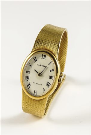 OROLOGIO DA POLSO IN ORO GIALLO - GOLDEN WATCH Tissot, Anni Ottanta -80s...