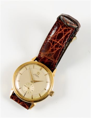 OROLOGIO DA POLSO IN ORO GIALLO - GOLDEN WATCH Omega, Anni Cinquanta -50s...