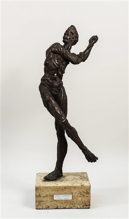 FIGURA MASCHILE - MALE FIGURE scultura in bronzo - bronze sculpture su base...