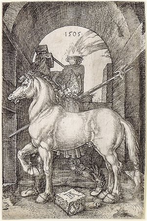 ALBRECHT DÜRER (1471-1528) Il piccolo cavallo - The small Horse incisione -...