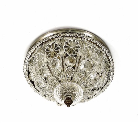 PLAFONIERA IN VETRO - GLASS CEILING LIGHT inizio del XX secolo - early 20th...