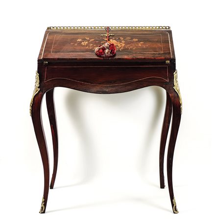 PICCOLO SCRITTOIO IN PALISSANDRO - SMALL ROSEWOOD WRITING TABLE intarsiato...