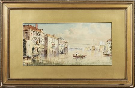 VENEZIA - VENICE acquerello su carta - watercolour on paper, firmato, in...