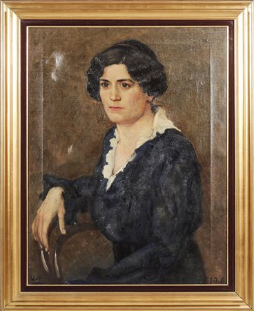 EMILIO NOTTE (1891-1982) Ritratto di donna seduta 1916 - Portrait of a Seated...