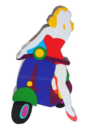 Marco LODOLA Dorno 1955 Vespa, 2011 Perspex e neon cm 107 X 60 X 12 Autentica...