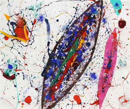 Sam FRANCIS San Mateo 1923 - San Mateo 1994 Untitled, 1988 Pittura su carta...