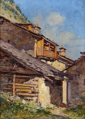 SOMMATI DI MOMBELLO GIULIO Chieri (To) 1858 - Torino 1944Courmayeur, 1920olio...