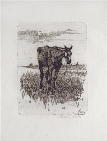 Giovanni Fattori (Livorno, 1825 - Firenze, 1908) IL VECCHIO CAVALLO...