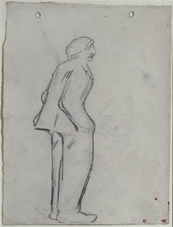 Lorenzo Viani (Viareggio, 1882 - Ostia, 1936) FIGURA, 1904-5 Matita su carta,...