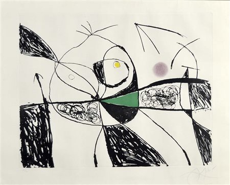 MIRO' JOAN Barcellona 1893 - Palma di Maiorca 1983 PL9 from "Majorca series"...