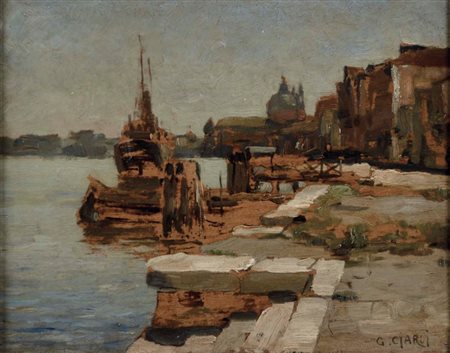 CIARDI GUGLIELMO Venezia 1842 - 1917 Scorcio di Venezia (1890 ca.) olio su...