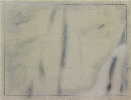 Pasotto Paolo Senza titolo, 1965 tecnica mista su tela, cm. 21,5x27 firmato e...