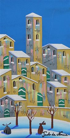 Da Norcia Paolo Piccolo Inverno, 2012 acrilico su tela, cm. 40x20 firmato in...