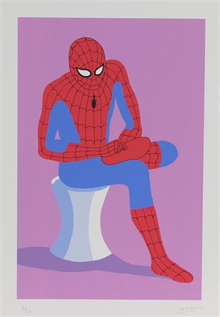 Veneziano Giuseppe Spider spinario, (2008) serigrafia su carta, cm. 50x35,...