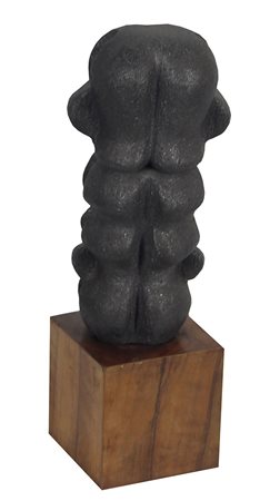 Martì Marcel Totem, (1968) scultura in ceramica con grafite, cm. 30x16x11