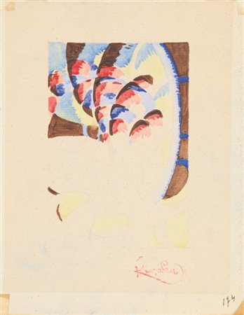 FRANTISEC KUPKA (1871 - 1957) Studio per Grèmilly 1920 acquerello su carta cm...