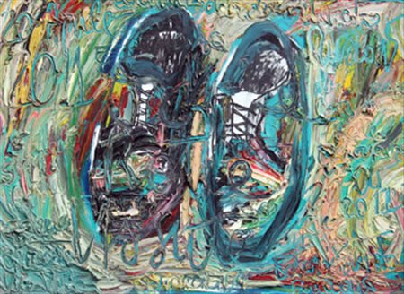 Edoardo Fortunato RUSCONI Milano 1978 Scarpe rotte, 2011 olio su tela oil on...