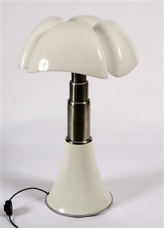 AULENTI GAE. Grande Lampada "pipistrello". Big "Bat" Lamp. Acciaio, ferro...