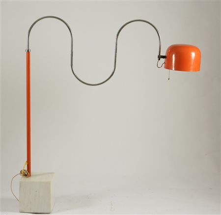 PRODUZIONE ITALIANA - ITALIAN WORK. Lampada "Onda". Anni 1970.Base di...