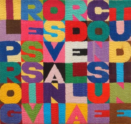 BOETTI ALIGHIERO Torino 1940 - 1994 Roma "Il progressivo svanir della...