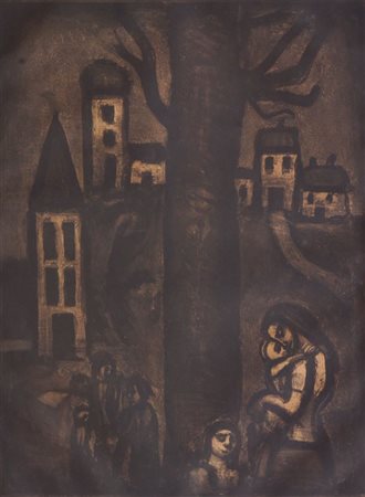 ROUAULT GEORGES F 1871 - 1958 " ... au vieux faubourg des Longues Peines"...