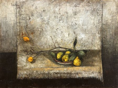 AIME TINO Cuneo 1931 "Frutta" 60x80 olio su tavola di masonite Opera firmata...