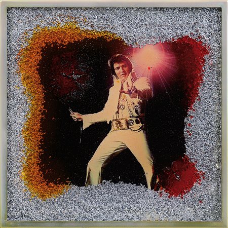 RONDA OMAR Portula (Bi) 11/09/1947Elvis frozen, 2010plastic + foto cm. 50x50,...