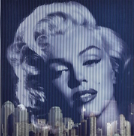 MALIPIERO Brescia 1934 Osmosi - Marilyn Monroe New York 2013 tecnica mista e...