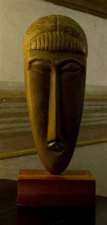 AMEDEO MODIGLIANI Jeune femme a la frange, sezione Scultura in Bronzo, 99...