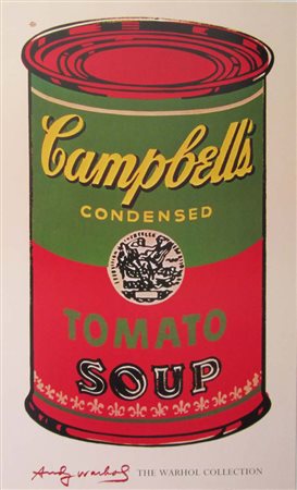 ANDY WARHOL Cambbell’s soup Offset su cara lucida cm 70x100