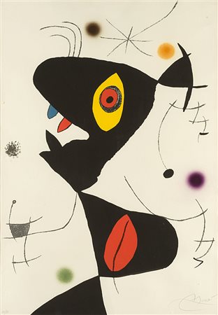 Joan Mirò (Barcellona 1893 - Palma Di Maiorca 1983) - "Senza titolo"...