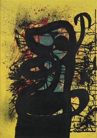 Joan Mirò (Barcellona 1893 - Palma Di Maiorca 1983) - "La Dentellière" 1969...