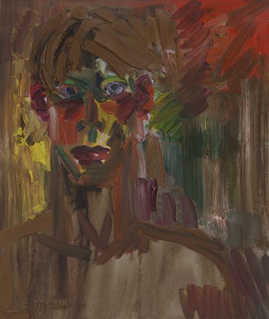 Rainer Fetting (Wilhelmshaven 1949) - "Selbstportrait" 1983 olio su tela, cm...