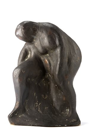 Umberto Milani (Milano 1912 - 1969) - "Donna che si lava" 1943 scultura in...