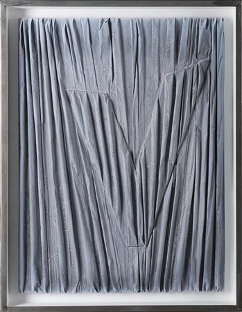 Umberto Mariani (Milano 1936) - "La forma celata: V" 2006 piombo e acrilico,...